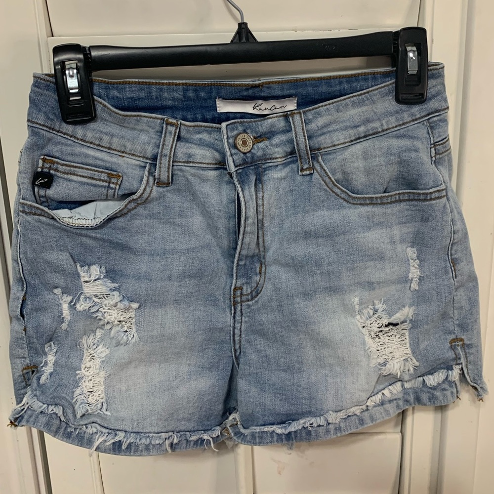 High Rise Jean Shorts